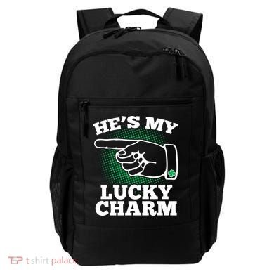 He's My Lucky Charm St Patrick's Day Matching Couples Backpack