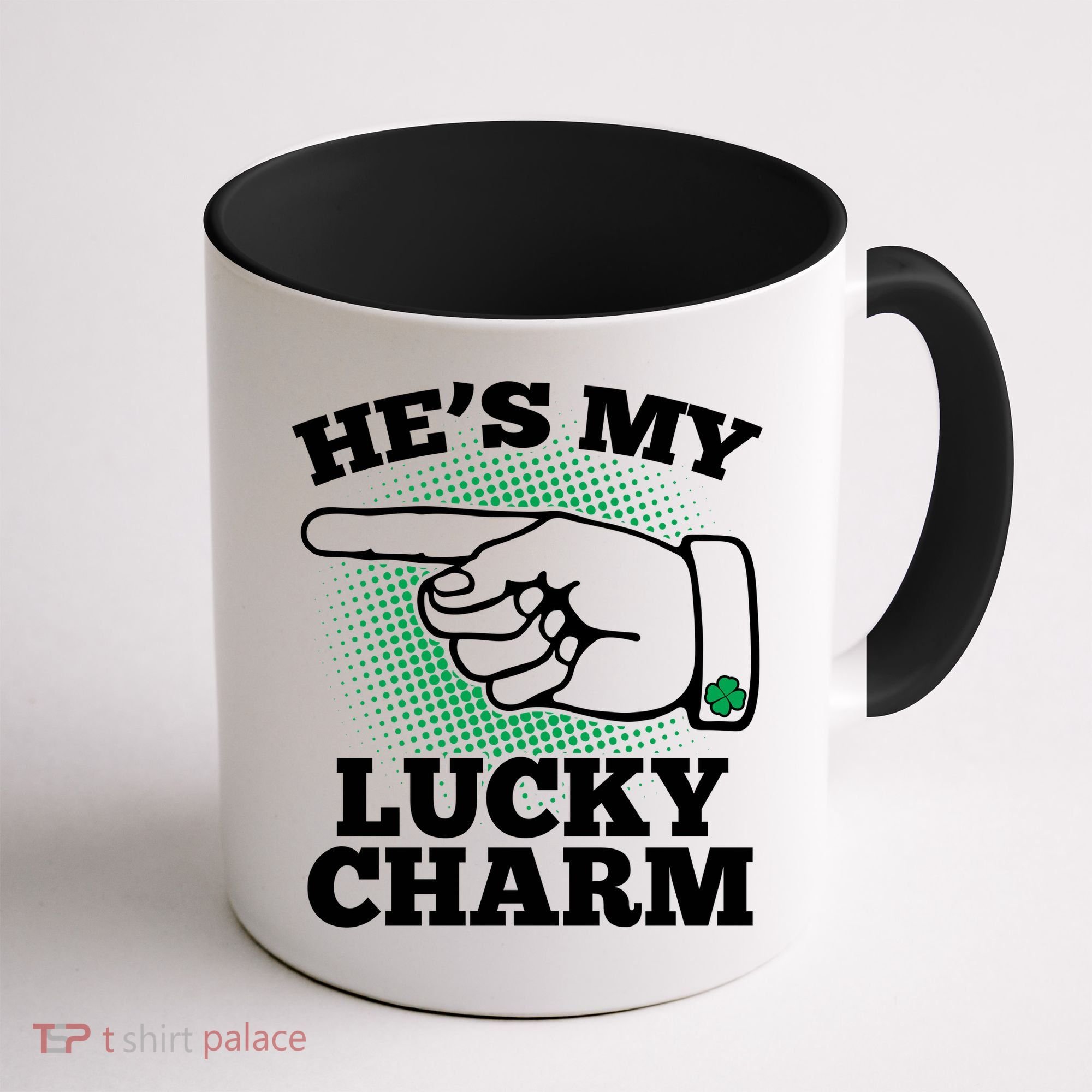 He's My Lucky Charm St Patrick's Day Matching Couples Coffee Mug