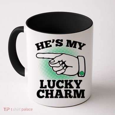 He's My Lucky Charm St Patrick's Day Matching Couples Coffee Mug