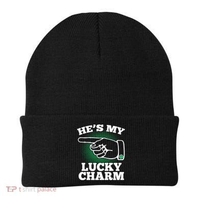 He's My Lucky Charm St Patrick's Day Matching Couples Beanie