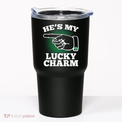 He's My Lucky Charm St Patrick's Day Matching Couples Tumbler