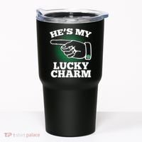 He's My Lucky Charm St Patrick's Day Matching Couples Tumbler thumb 0
