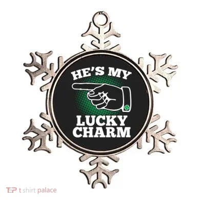 He's My Lucky Charm St Patrick's Day Matching Couples Ornament