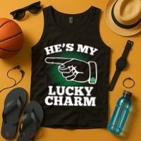 He's My Lucky Charm St Patrick's Day Matching Couples Tank Top thumb 4