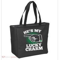 He's My Lucky Charm St Patrick's Day Matching Couples Tote Bag thumb 2