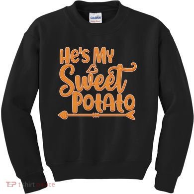 He's My Sweet Potato Kids Sweatshirt