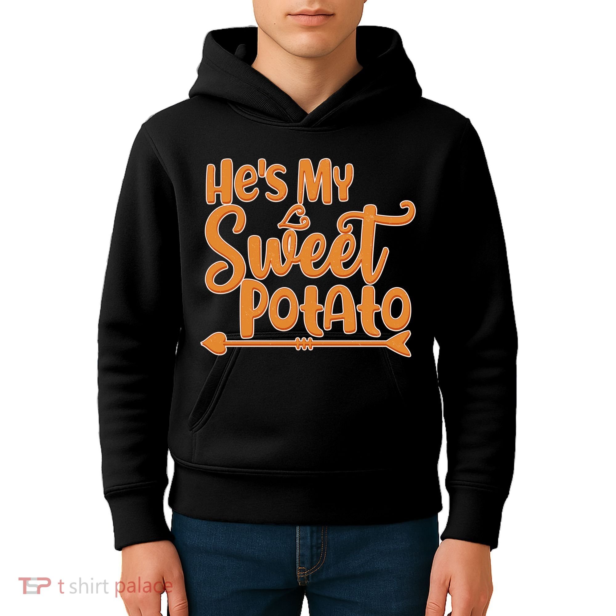He's My Sweet Potato Kids Hoodie