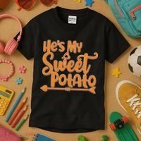 He's My Sweet Potato Kids T-Shirt thumb 3