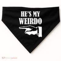 He's My Weirdo USA-Made Doggie Bandana thumb 0