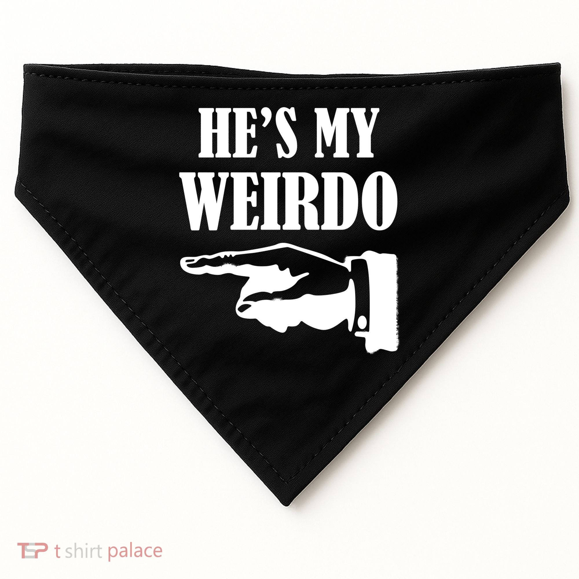He's My Weirdo USA-Made Doggie Bandana