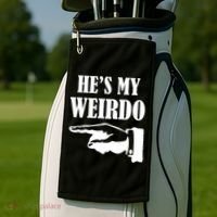 He's My Weirdo Golf Towel thumb 2