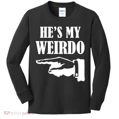 He's My Weirdo Kids Long Sleeve Shirt