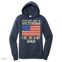 He's Not Just A Veteran Dad He Is My Dad Women's Hoodie thumb 0