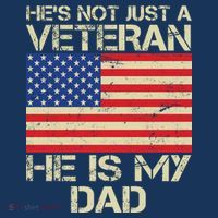 He's Not Just A Veteran Dad He Is My Dad Baby Bodysuit thumb 2