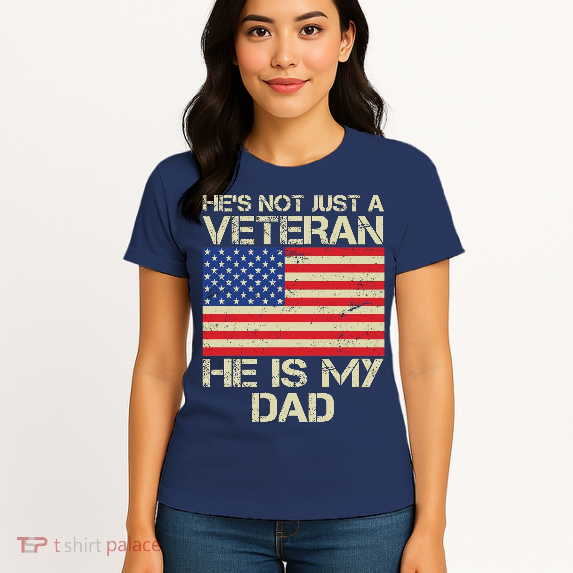 He's Not Just A Veteran Dad He Is My Dad Women's T-Shirt