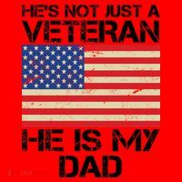 He's Not Just A Veteran Dad He Is My Dad Santa Hat thumb 1