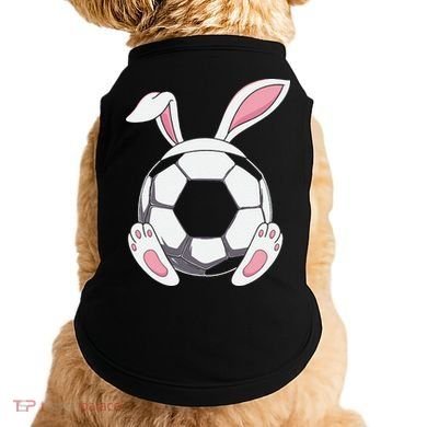 Happy Easter Soccer Bunny Ears Funny Egg Doggie Tank