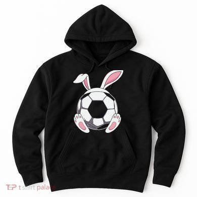 Happy Easter Soccer Bunny Ears Funny Egg Hoodie