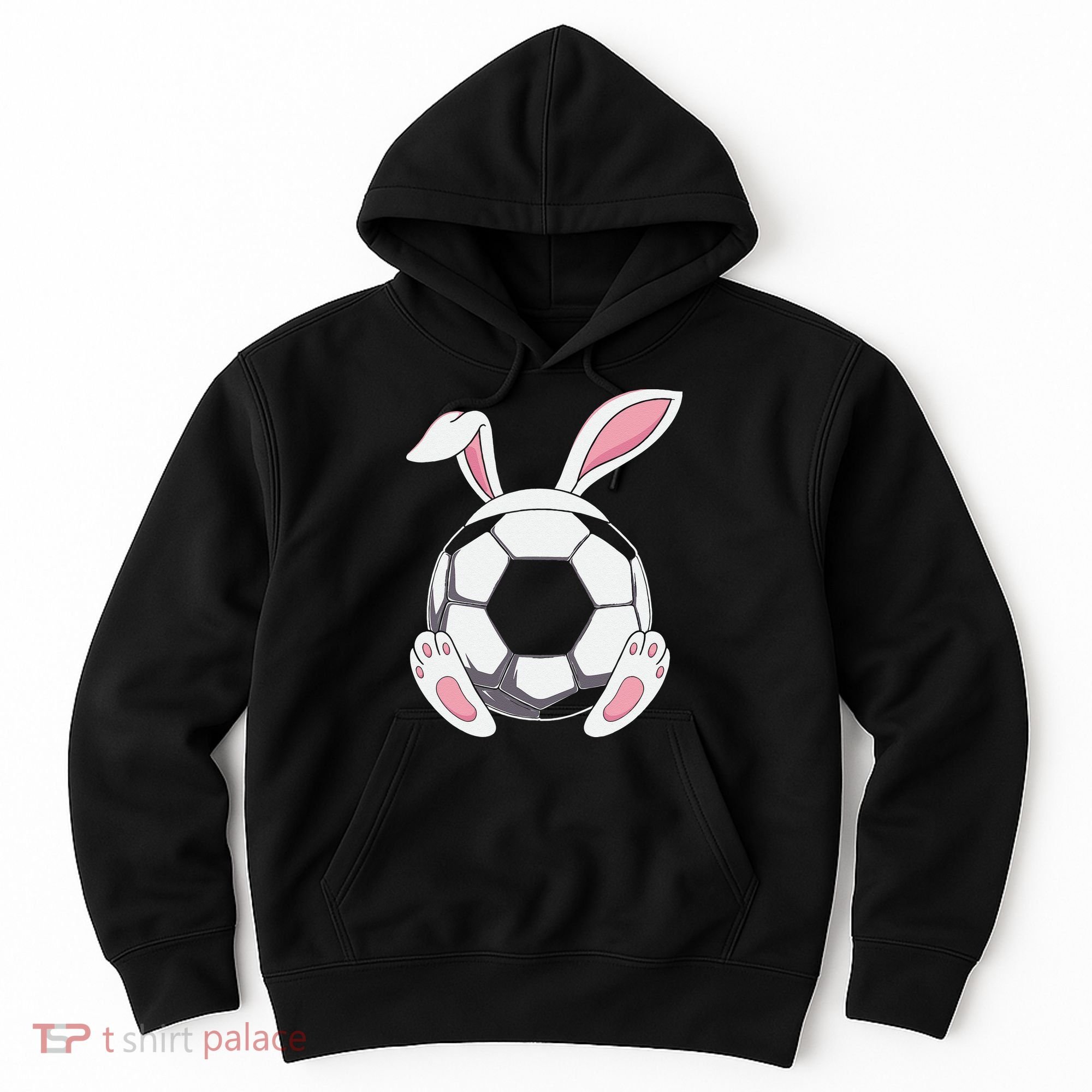Happy Easter Soccer Bunny Ears Funny Egg Hoodie