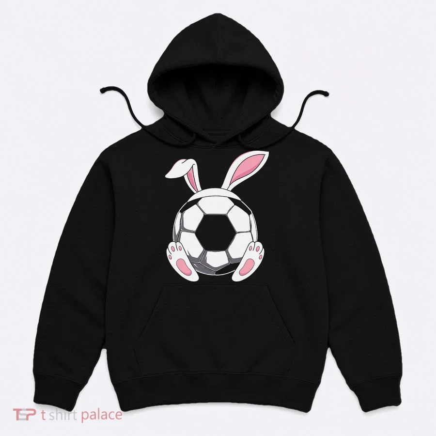 Happy Easter Soccer Bunny Ears Funny Egg Hoodie