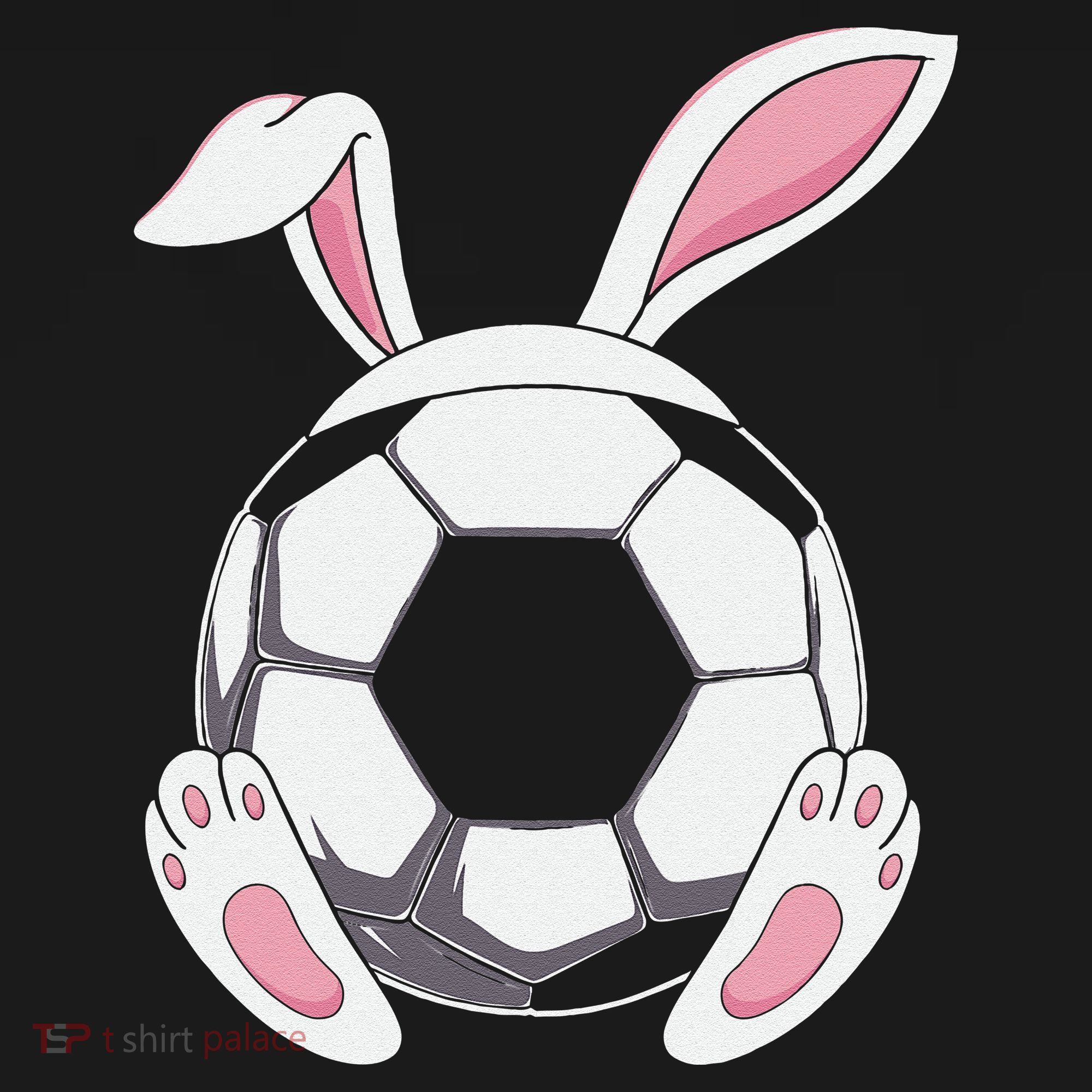 Happy Easter Soccer Bunny Ears Funny Egg Apron
