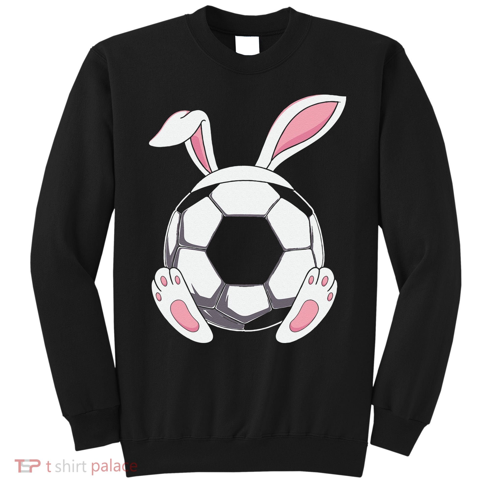 Happy Easter Soccer Bunny Ears Funny Egg Sweatshirt