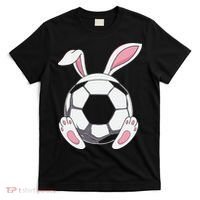 Happy Easter Soccer Bunny Ears Funny Egg T-Shirt thumb 0