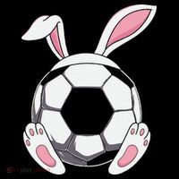 Happy Easter Soccer Bunny Ears Funny Egg T-Shirt thumb 7