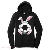 Happy Easter Soccer Bunny Ears Funny Egg Women's Hoodie thumb 0