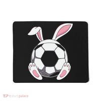 Happy Easter Soccer Bunny Ears Funny Egg Mousepad thumb 0