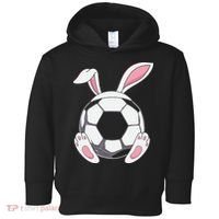 Happy Easter Soccer Bunny Ears Funny Egg Toddler Hoodie thumb 0