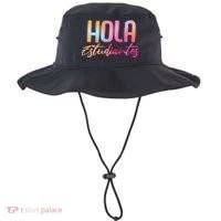 Hola Estudiantes Spanish Teacher Funny Back To School Bucket Hat thumb 0
