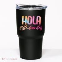 Hola Estudiantes Spanish Teacher Funny Back To School Tumbler thumb 0