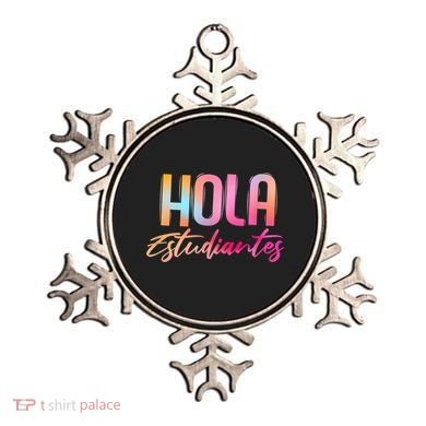 Hola Estudiantes Spanish Teacher Funny Back To School Ornament