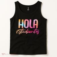 Hola Estudiantes Spanish Teacher Funny Back To School Tank Top thumb 2