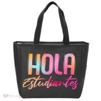 Hola Estudiantes Spanish Teacher Funny Back To School Tote Bag thumb 0