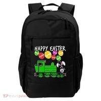 Happy Easter Steam Train Engine Bunny Chocolate Eggs Backpack thumb 0