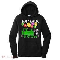 Happy Easter Steam Train Engine Bunny Chocolate Eggs Women's Hoodie thumb 0