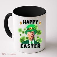 Happy Easter St Patrick's Day Confused Joe Biden Funny Coffee Mug thumb 0