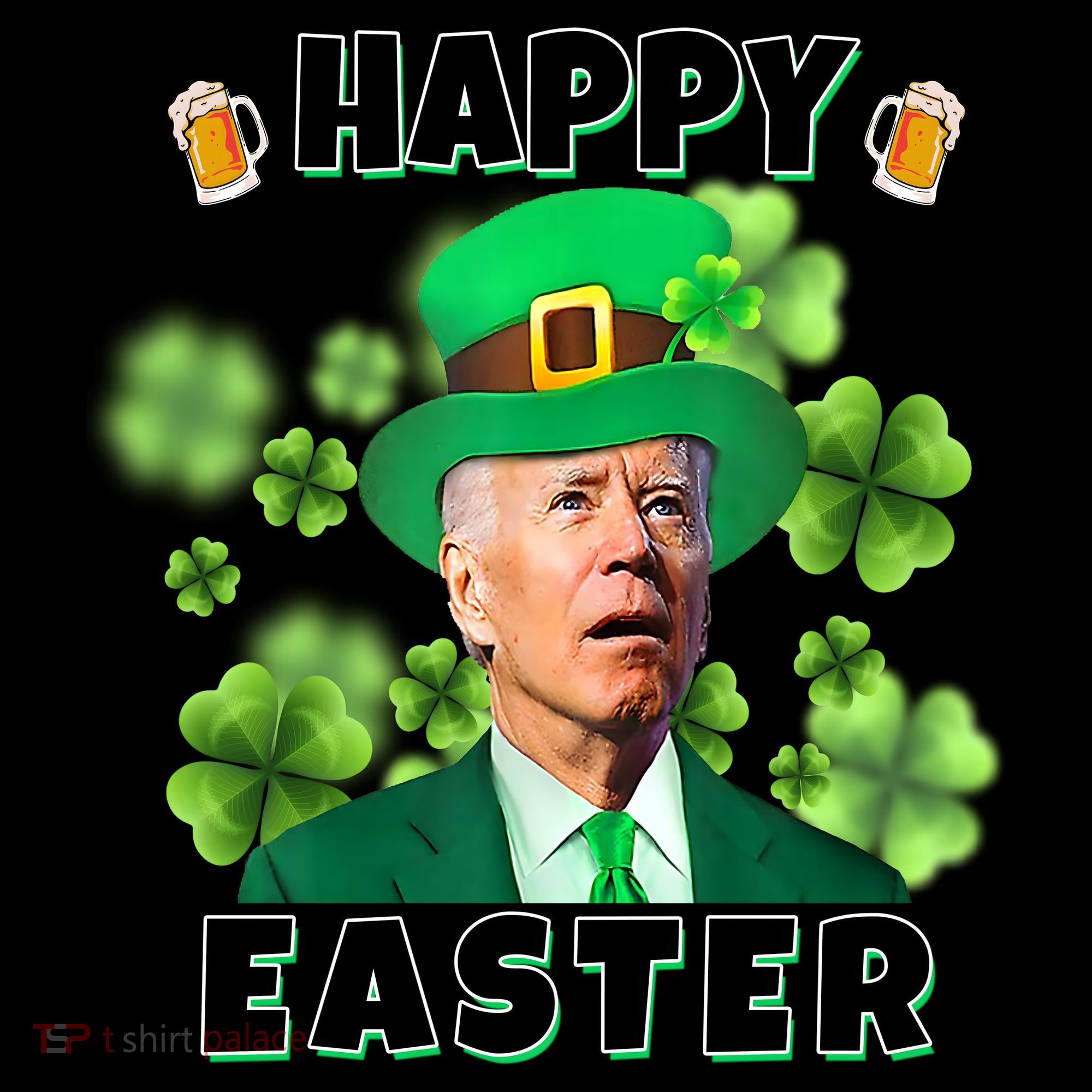 Happy Easter St Patrick's Day Confused Joe Biden Funny Coffee Mug