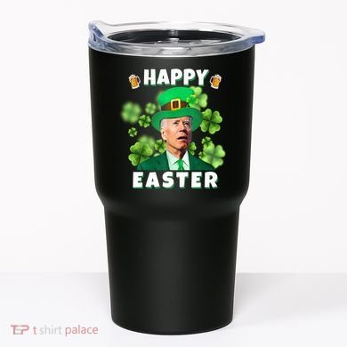 Happy Easter St Patrick's Day Confused Joe Biden Funny Tumbler