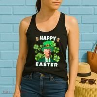 Happy Easter St Patrick's Day Confused Joe Biden Funny Women's Tank Top thumb 2