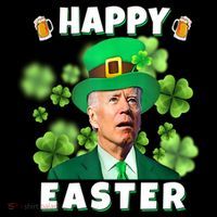 Happy Easter St Patrick's Day Confused Joe Biden Funny Toddler Hoodie thumb 2