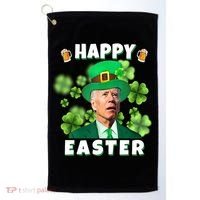 Happy Easter St Patrick's Day Confused Joe Biden Funny Golf Towel thumb 0
