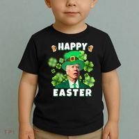 Happy Easter St Patrick's Day Confused Joe Biden Funny Toddler T-Shirt thumb 2