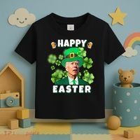 Happy Easter St Patrick's Day Confused Joe Biden Funny Toddler T-Shirt thumb 3