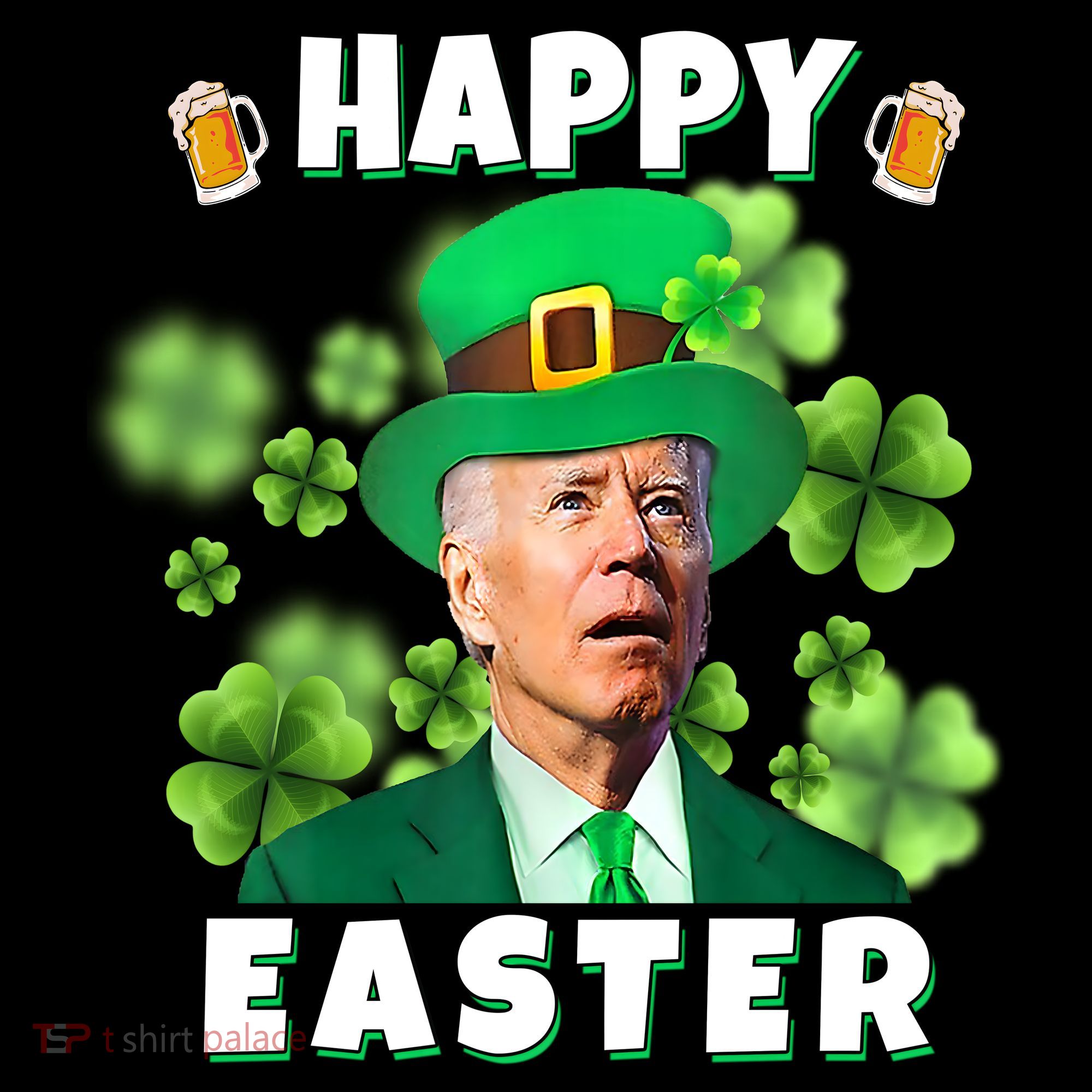 Happy Easter St Patrick's Day Confused Joe Biden Funny Tote Bag