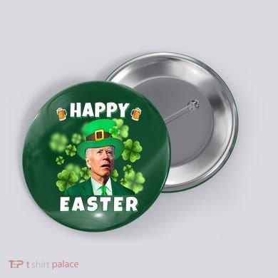 Happy Easter St Patrick's Day Confused Joe Biden Funny Button