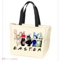 Happy Easter Scary Horror Easter Movie Bunny Hunting Eggs Tote Bag thumb 3