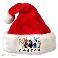 Happy Easter Scary Horror Easter Movie Bunny Hunting Eggs Santa Hat thumb 0